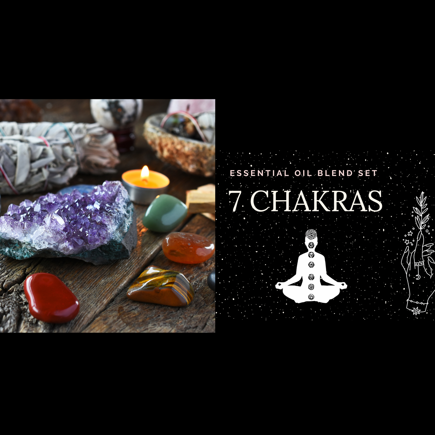 7 Chakras Oil Set - Spiral Rain