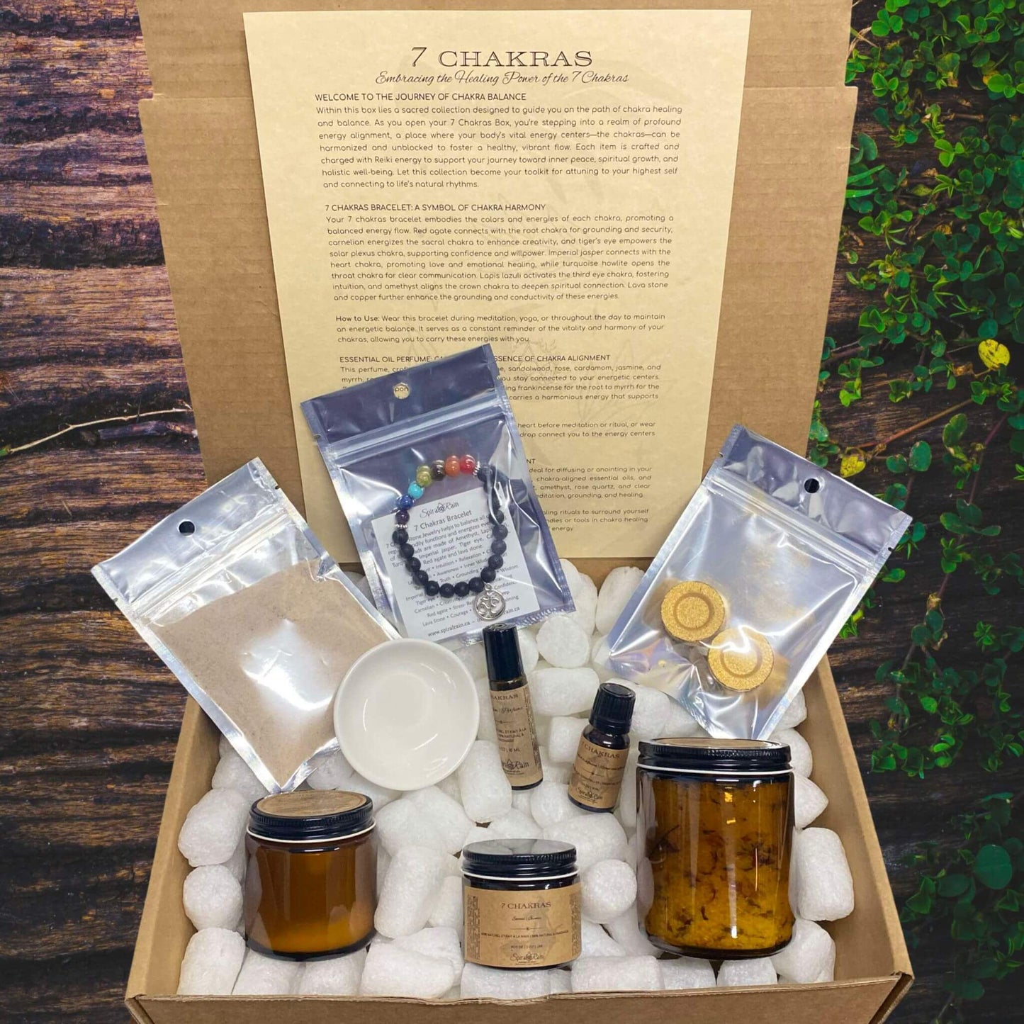 7 Chakras Box - Spiral Rain