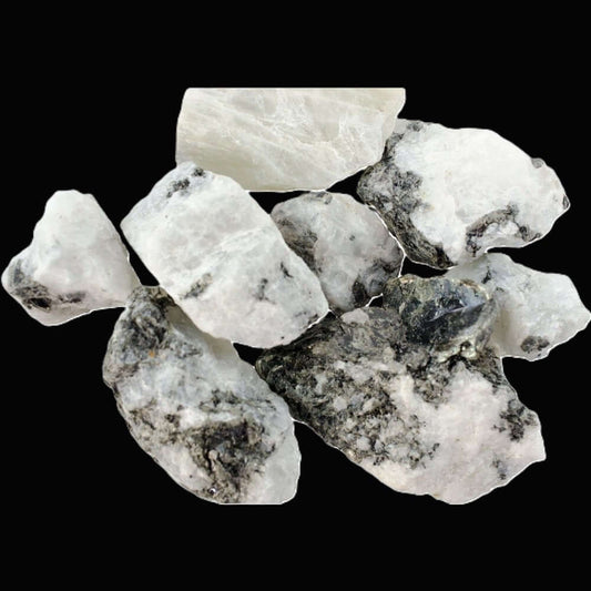 Rainbow Moonstone Raw - Spiral Rain