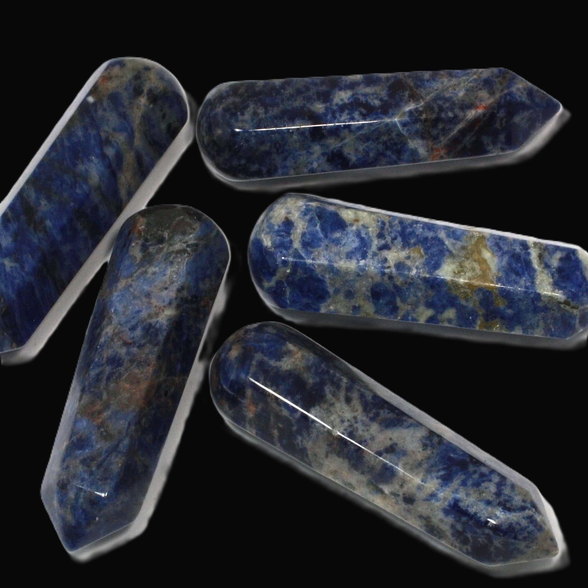 Sodalite Massage Wand - Spiral Rain