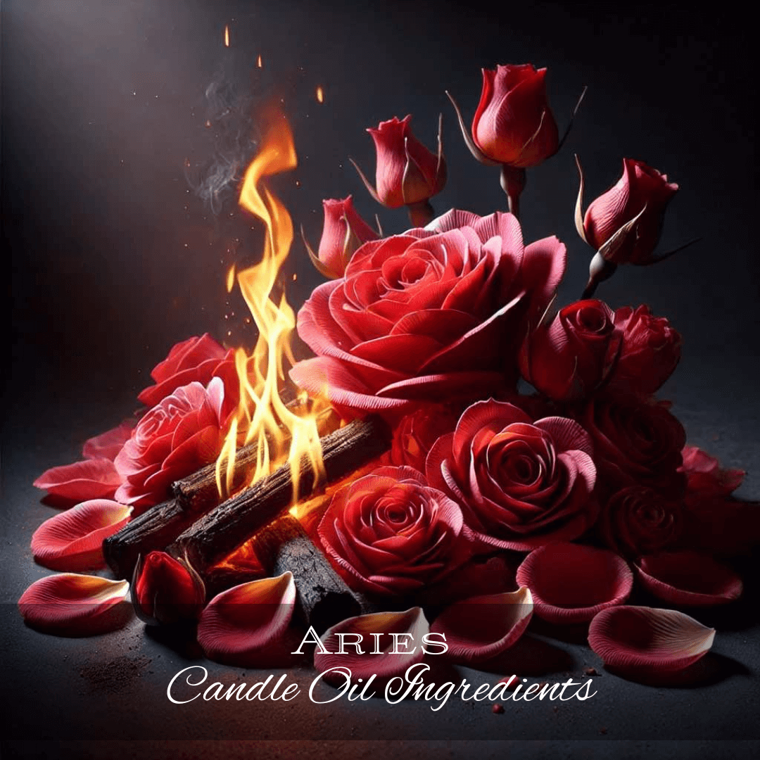 Aries Candle (Mar 21 - Apr 19) - Spiral Rain