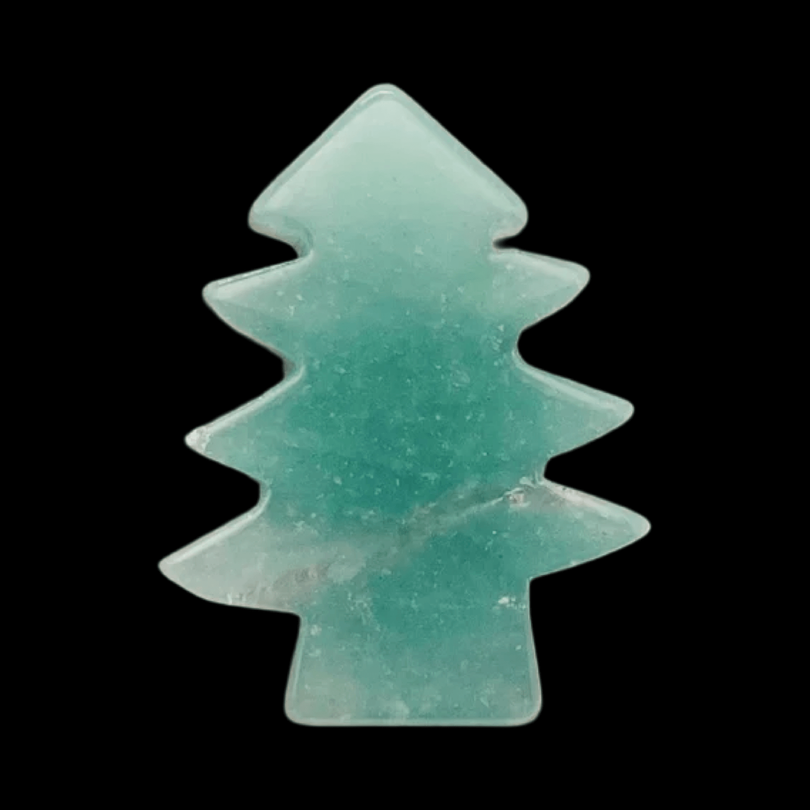 Carved Green Aventurine Tree - Spiral Rain