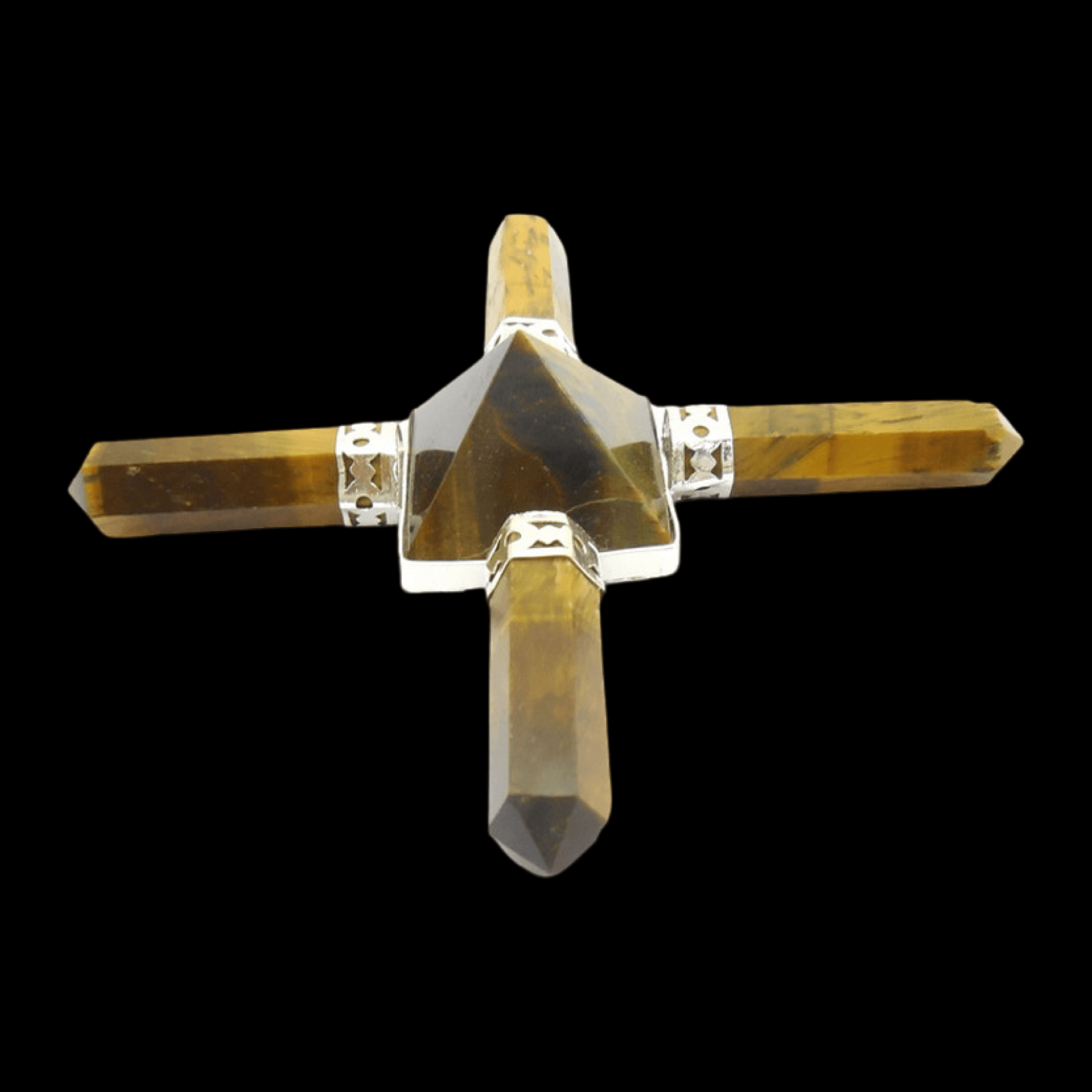 Golden Tiger Eye Point Aura Generator - Spiral Rain