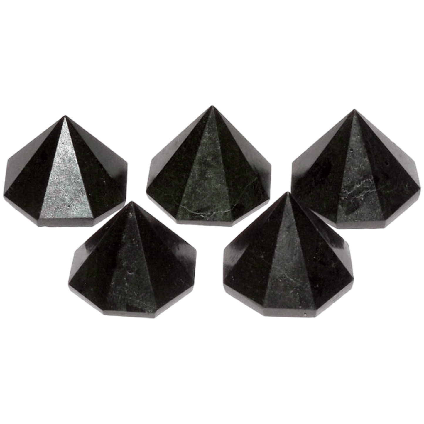 Black Tourmaline Octagone Pyramid - Spiral Rain