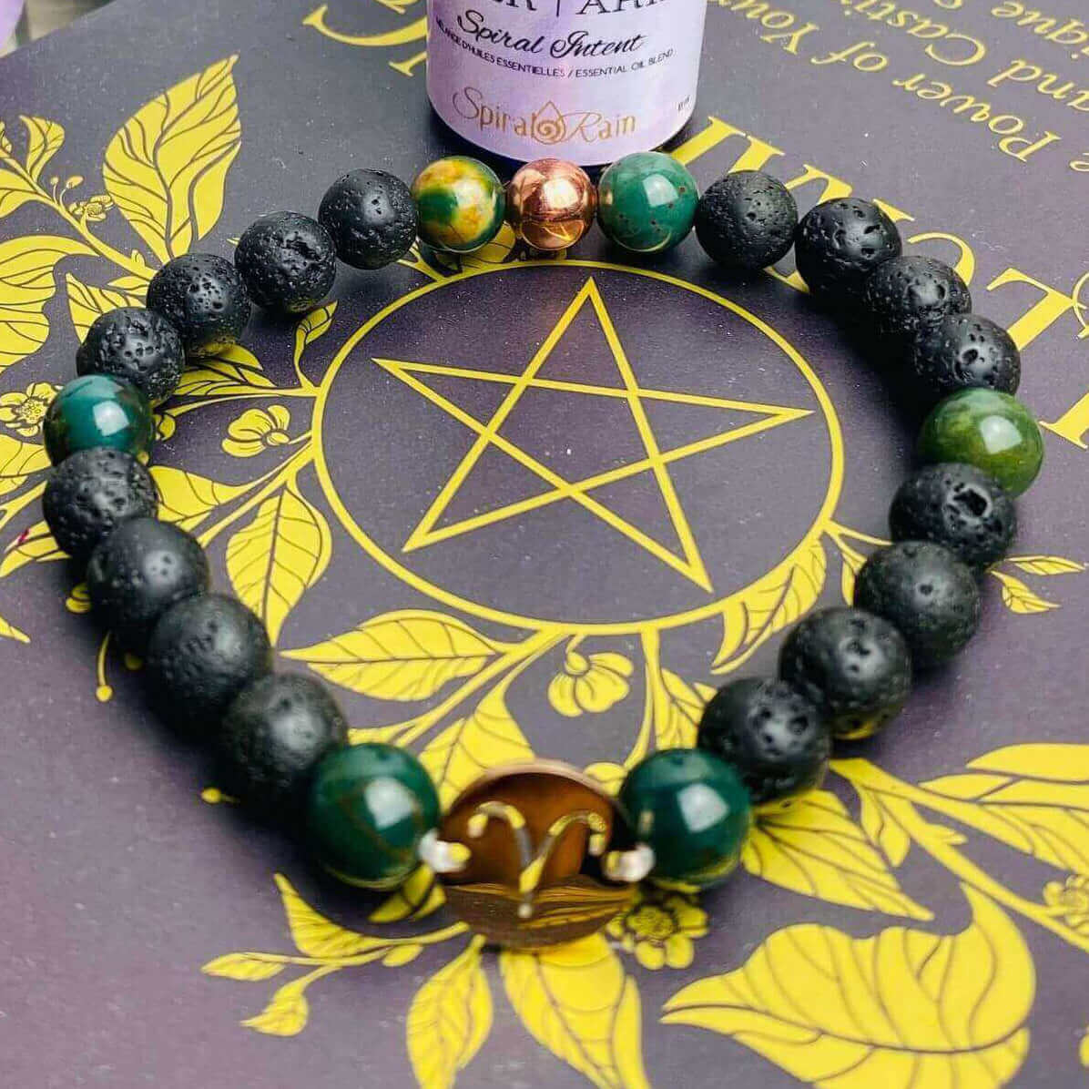 Aries (Mar 21 - Apr 19) bracelet - Spiral Rain
