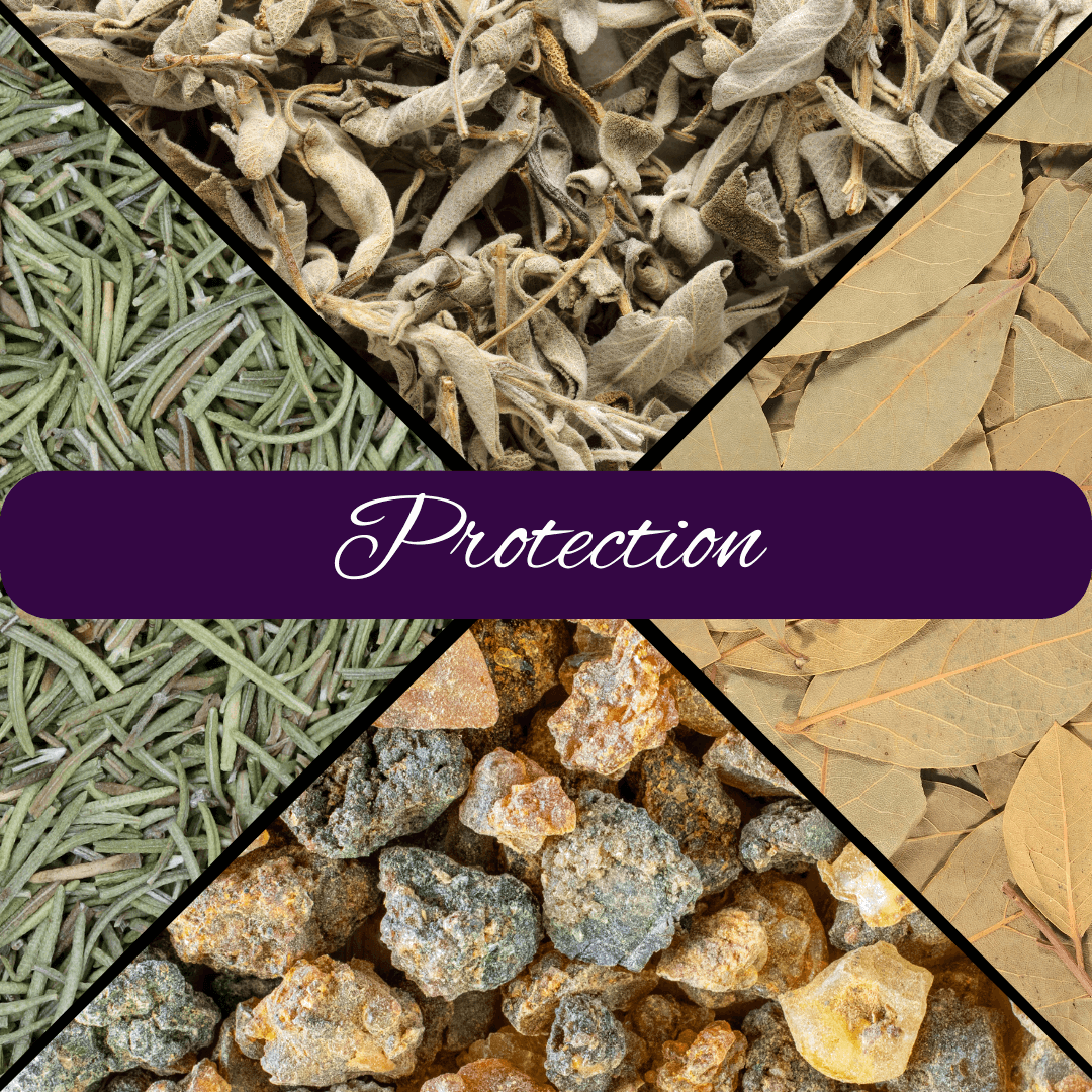 Protection Loose Incense Blend with Black Tourmaline - Spiral Rain