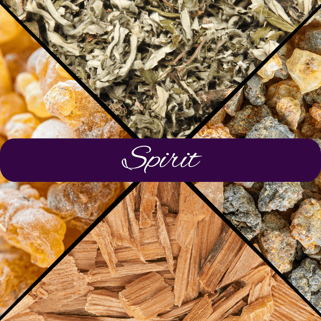 Spirit Loose Incense Blend with Clear Quartz Crystal - Spiral Rain