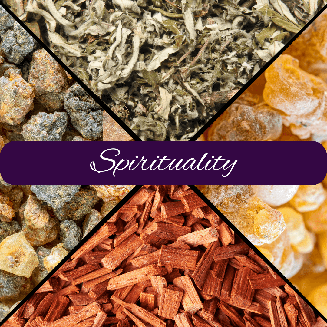 Spirituality Loose Incense Blend with Amethyst Crystal - Spiral Rain