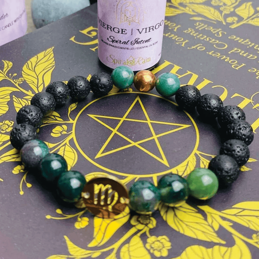 Virgo (Aug 23 - Sep 22) bracelet - Spiral Rain