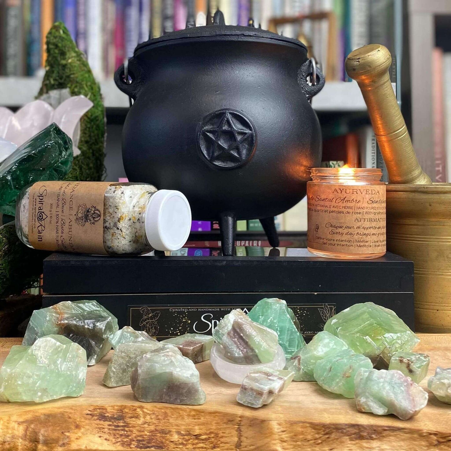 Calcite Green Raw at $3 only from Spiral Rain