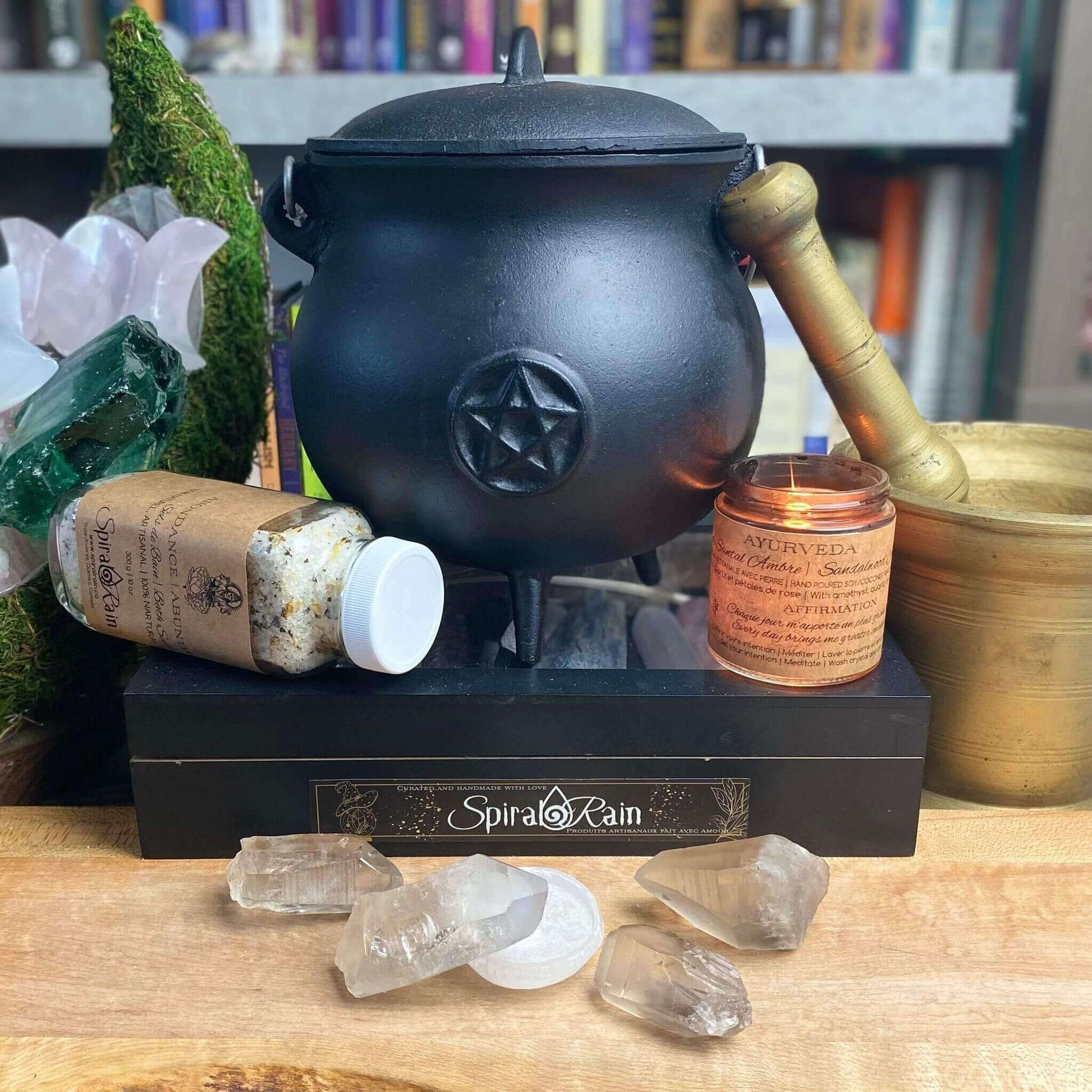 Smoky Lemurian Quartz Point Raw at $20 only from Spiral Rain