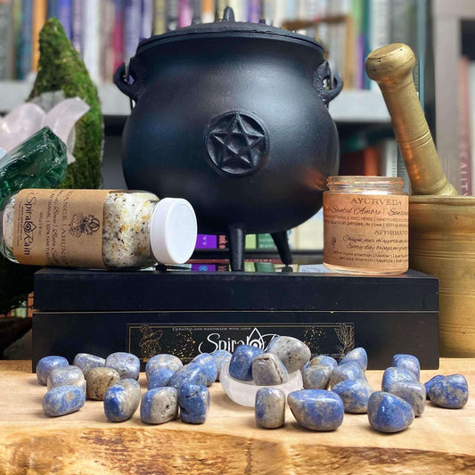 Dumortierite Tumbled small at $3.5 only from Spiral Rain