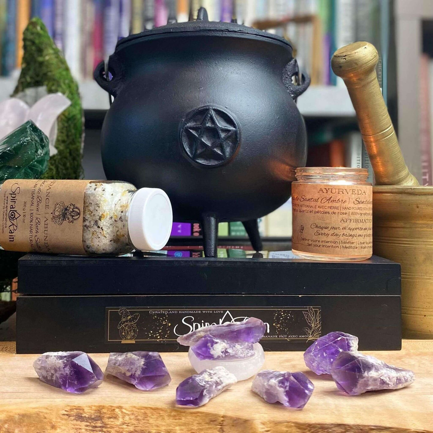 Amethyst Elestial point at $5 only from Spiral Rain