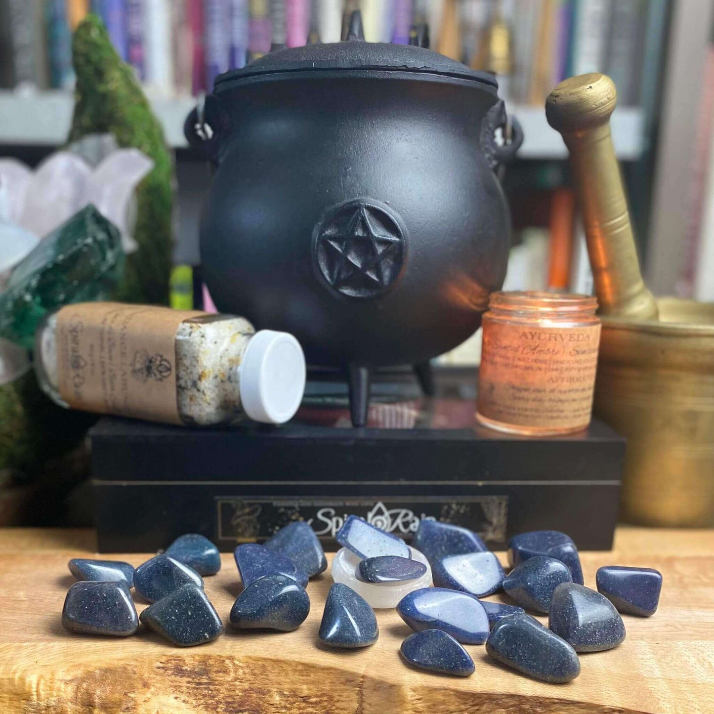 Lazulite Tumbled at $5 only from Spiral Rain