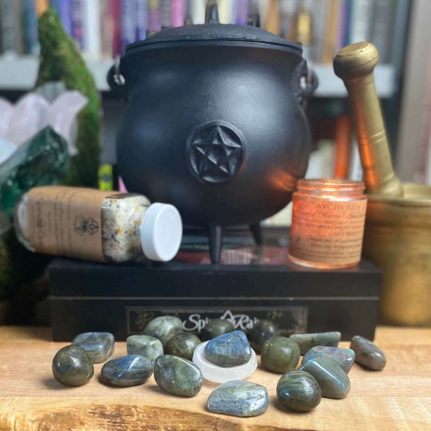 Labradorite Tumbled large at $5 only from Spiral Rain