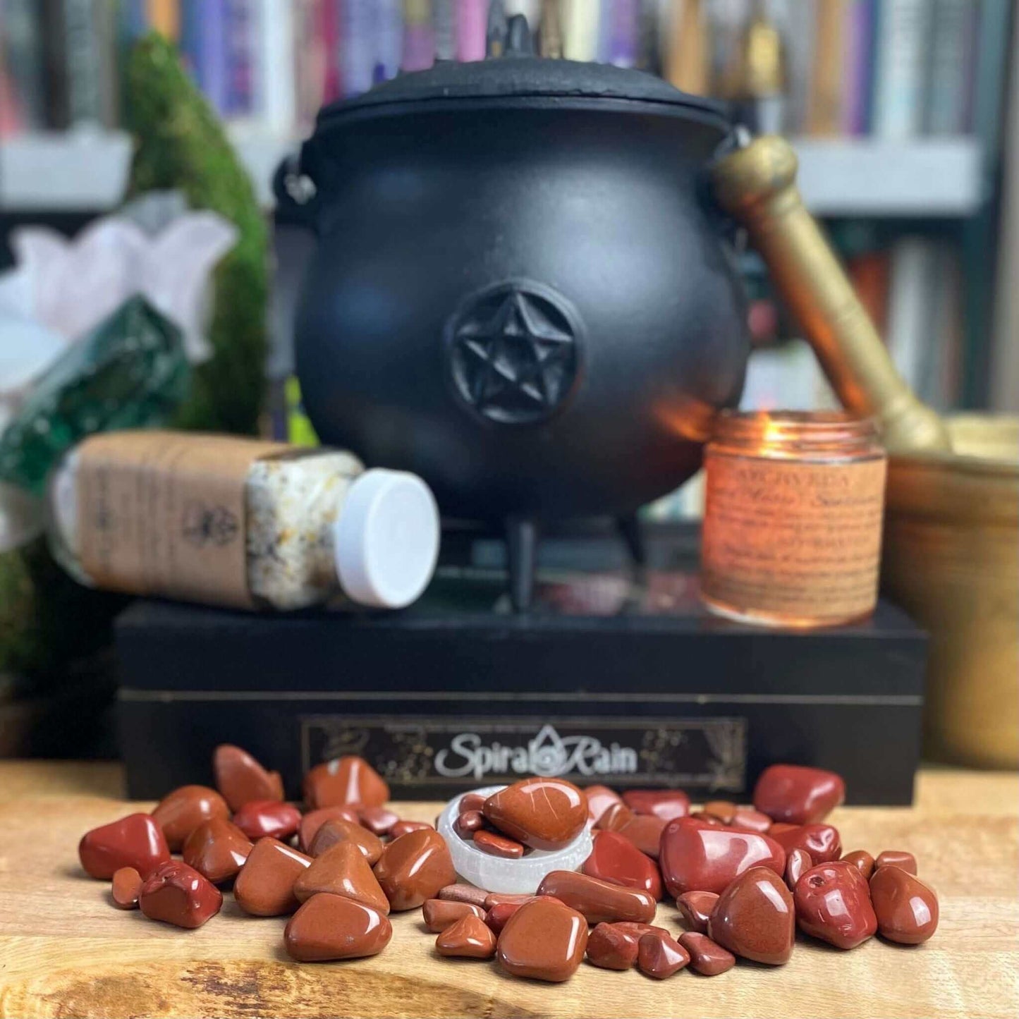 Jasper Red Tumbled at $1 only from Spiral Rain