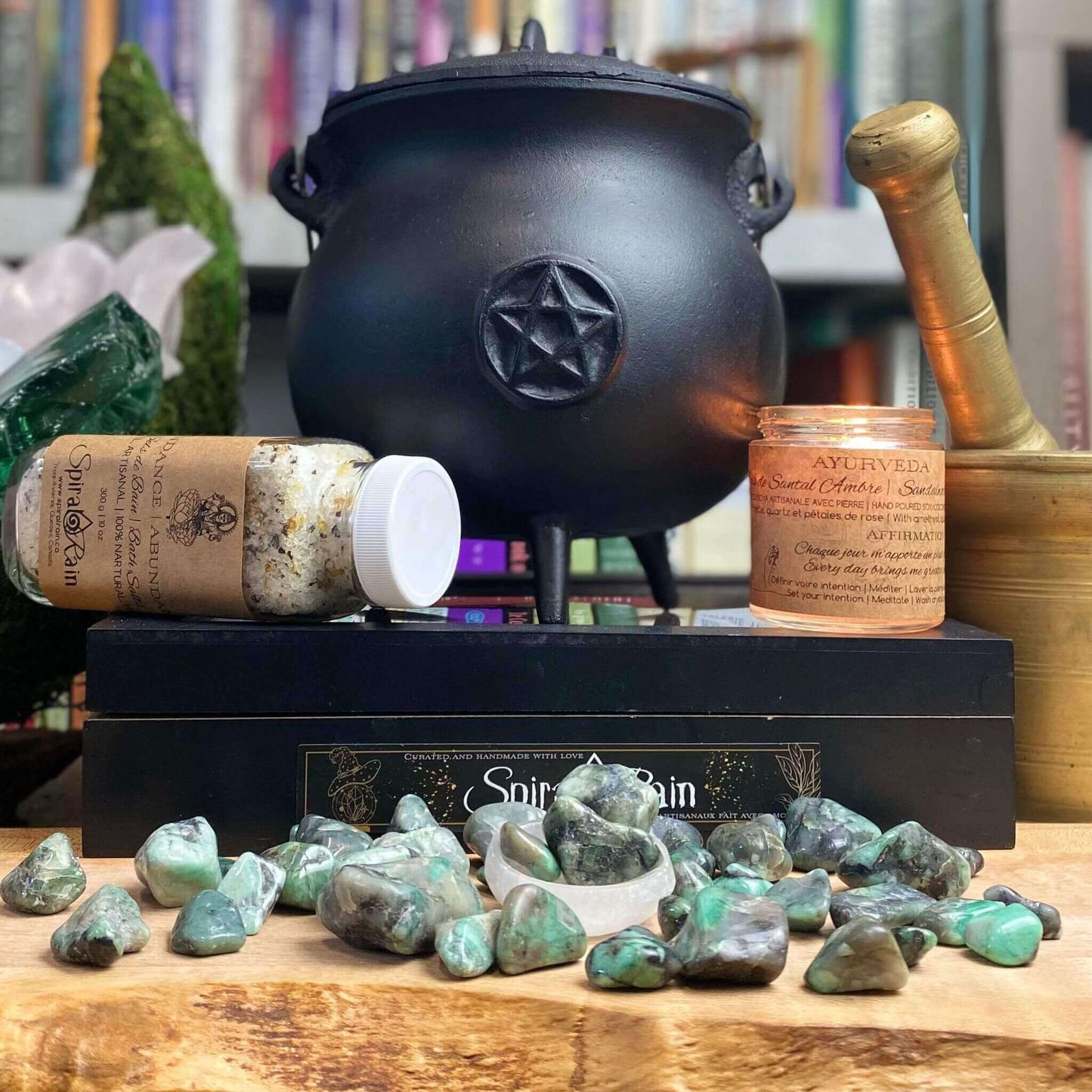 Emerald Tumbled at $2 only from Spiral Rain