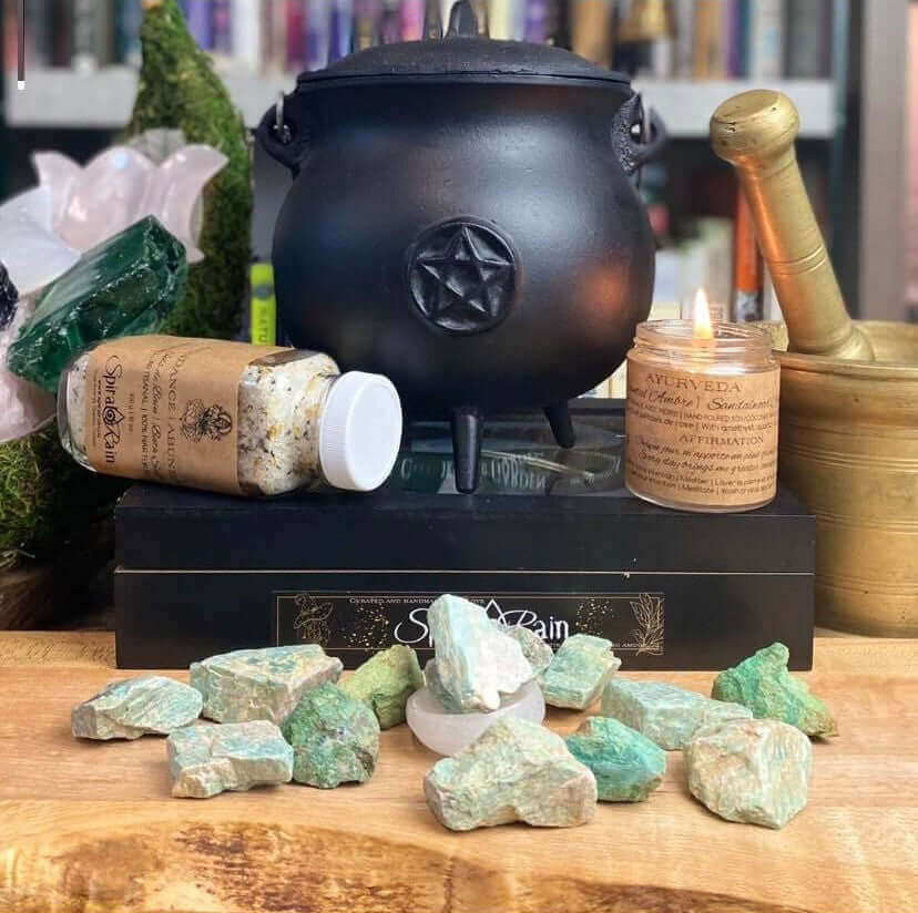 Amazonite raw at $4 only from Spiral Rain