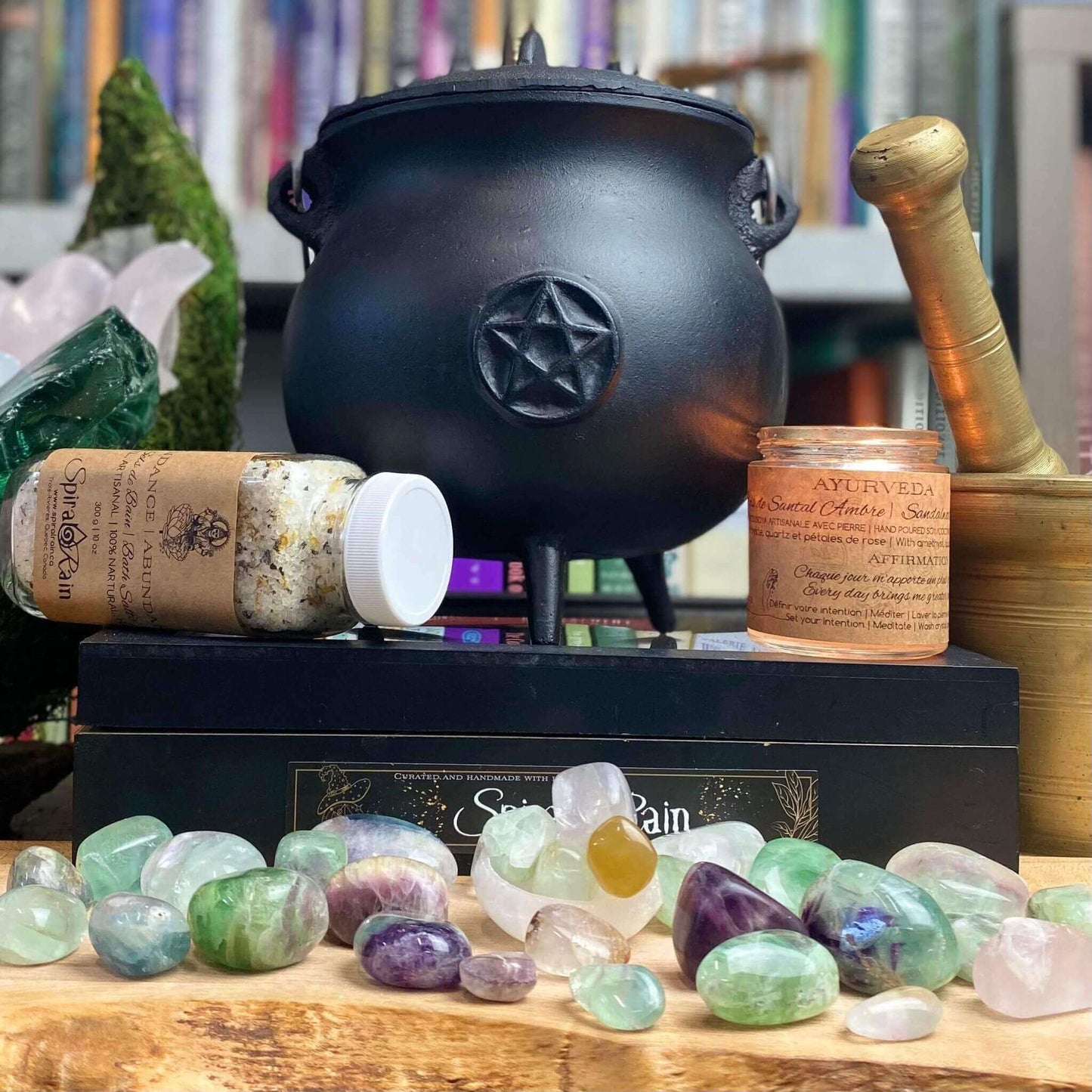 Fluorite Tumbled at $4 only from Spiral Rain