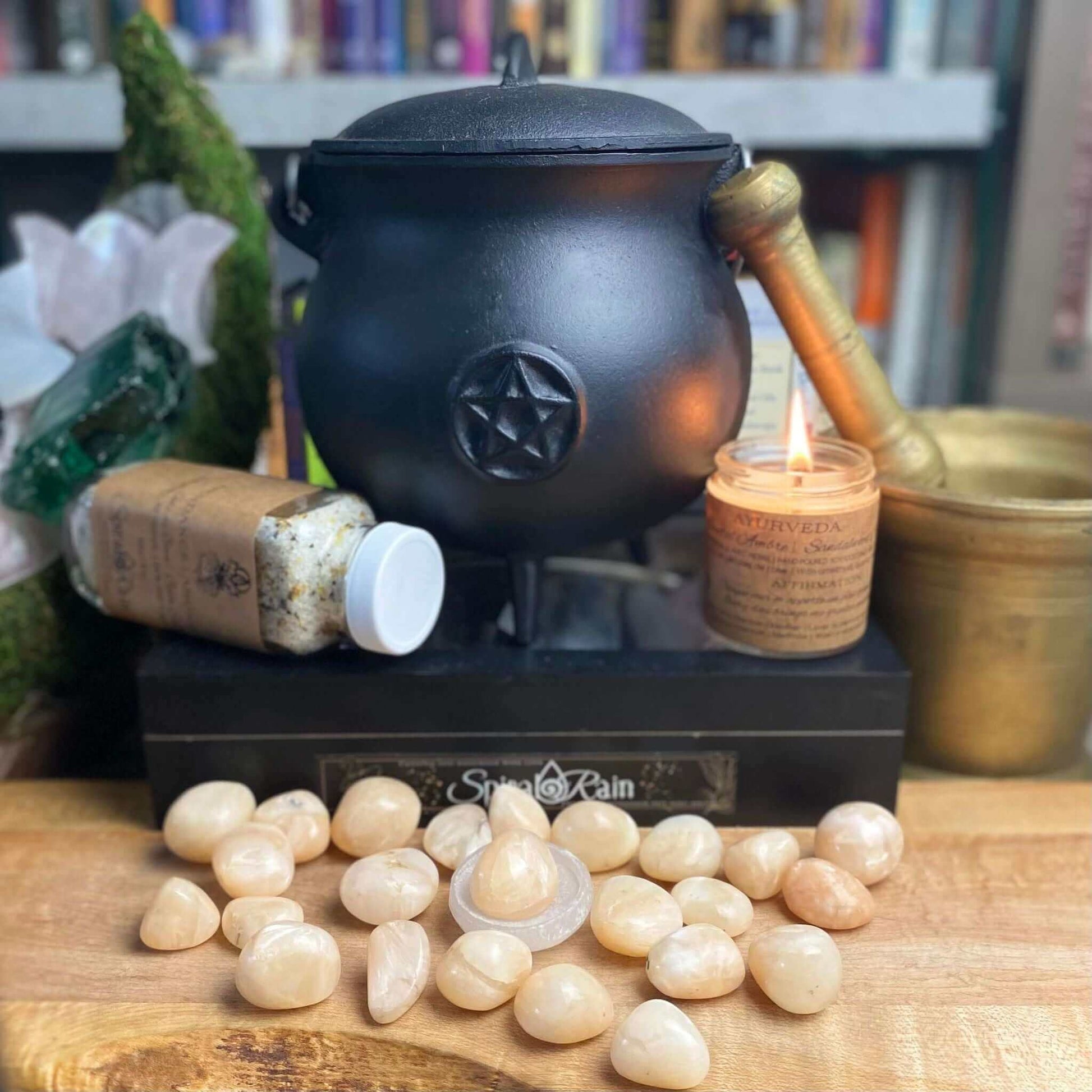 Stilbite Tumbled at $9 only from Spiral Rain