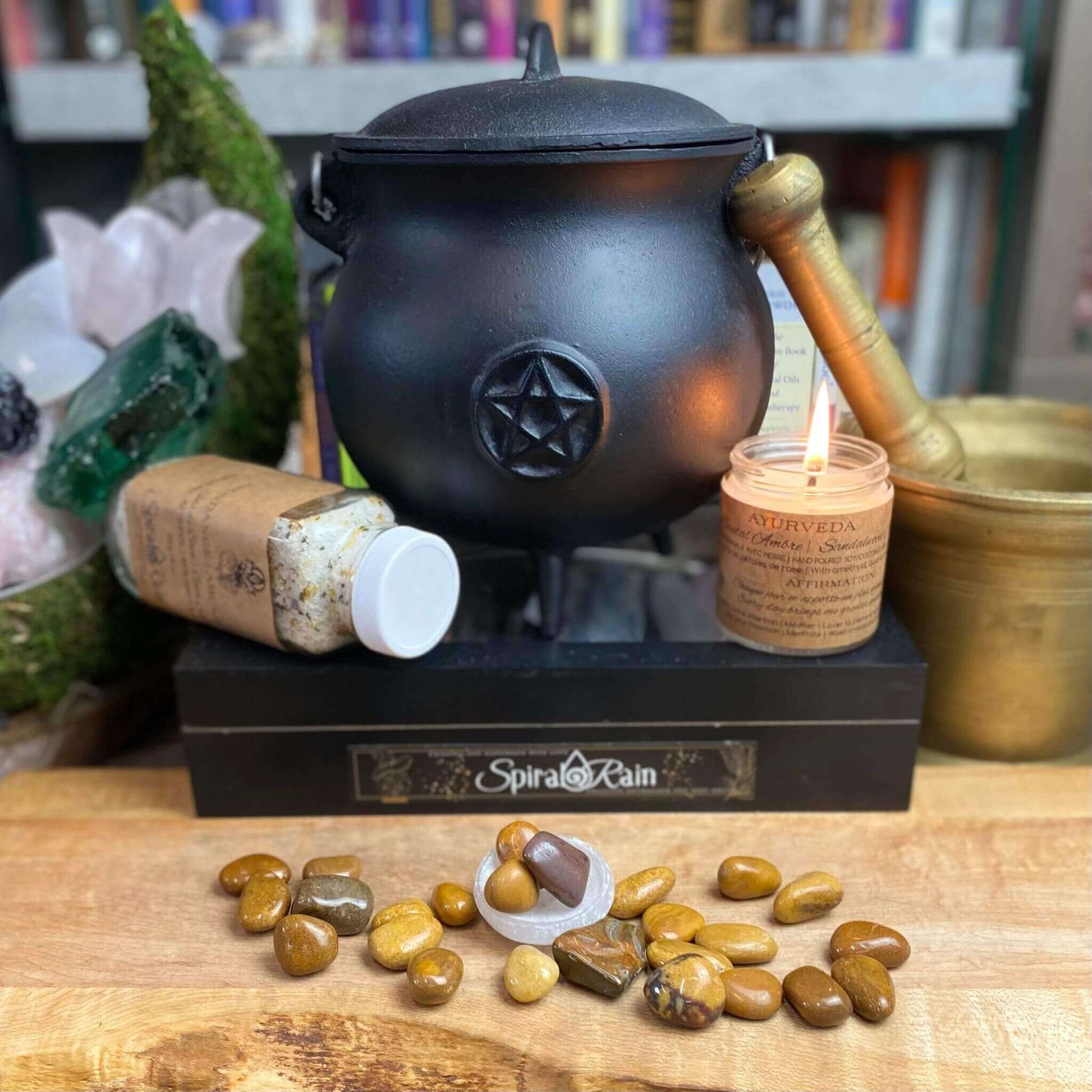 Jasper Yellow Tumbled Small at $1 only from Spiral Rain