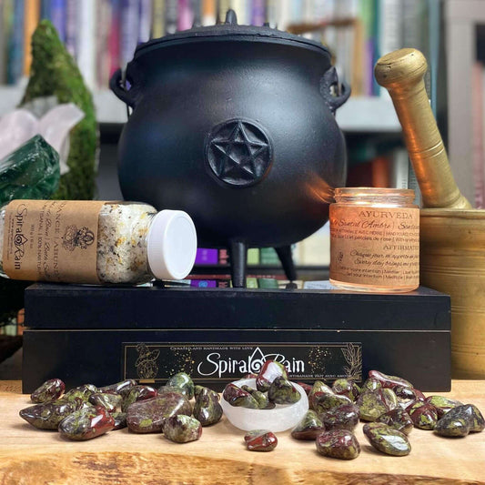 Jasper Dragon Blood Tumbled at $3 only from Spiral Rain