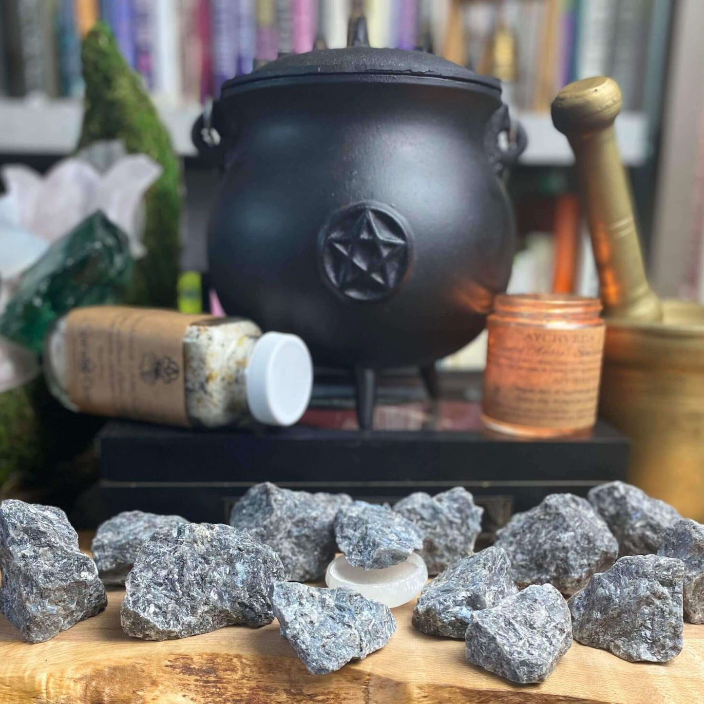 Larvikite raw large at $5 only from Spiral Rain