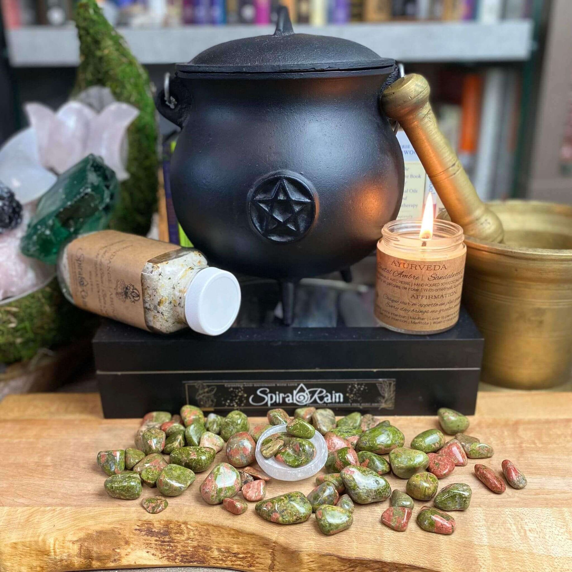 Unakite Tumbled at $1 only from Spiral Rain