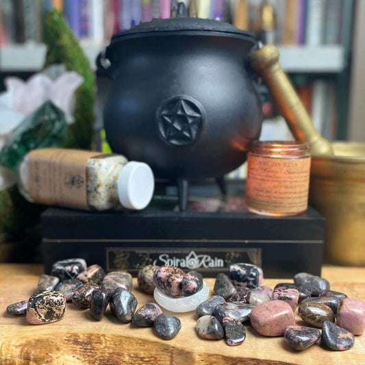 Rhodonite Tumbled at $5 only from Spiral Rain