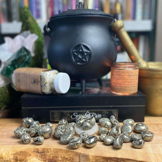 Pyrite tumbled at $6 only from Spiral Rain