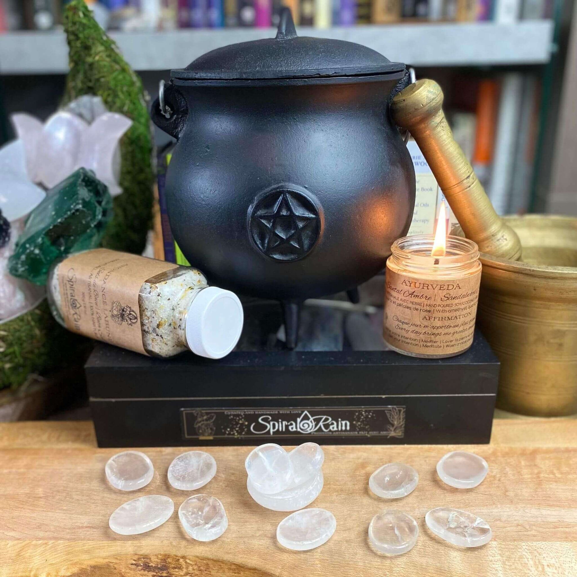 Clear Quartz Worry Stone at $9 only from Spiral Rain