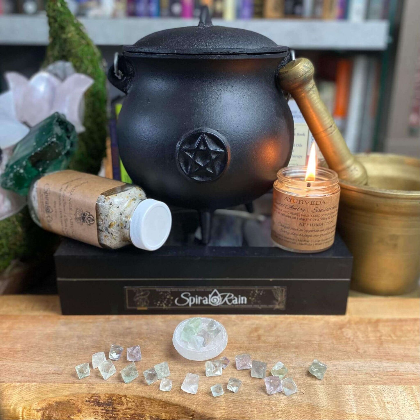 Fluorite octahedron 0.5-1 cm at $2 only from Spiral Rain