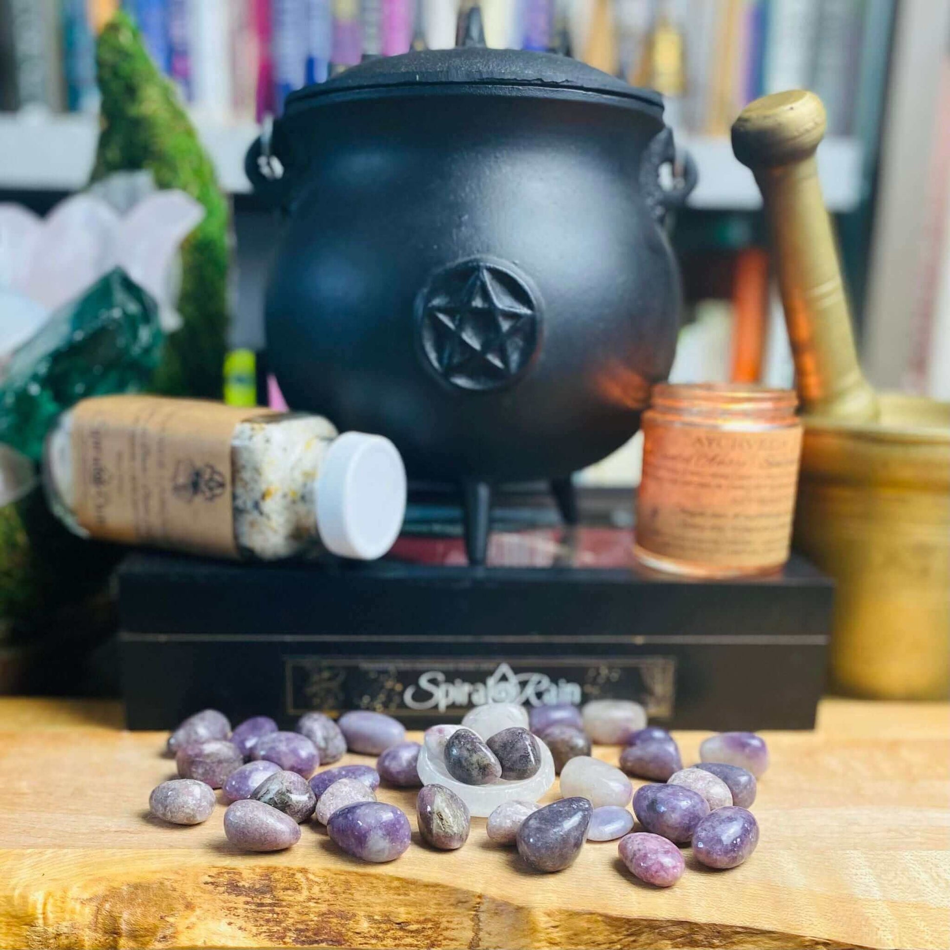 Lepidolite Tumbled Small at $3 only from Spiral Rain