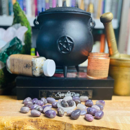 Lepidolite Tumbled Small at $3 only from Spiral Rain