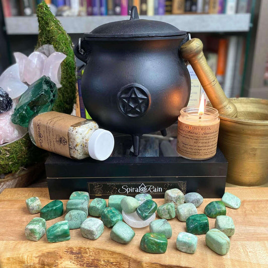 Verdite (Budstone Stone, South African Jade) Tumbled at $5 only from Spiral Rain