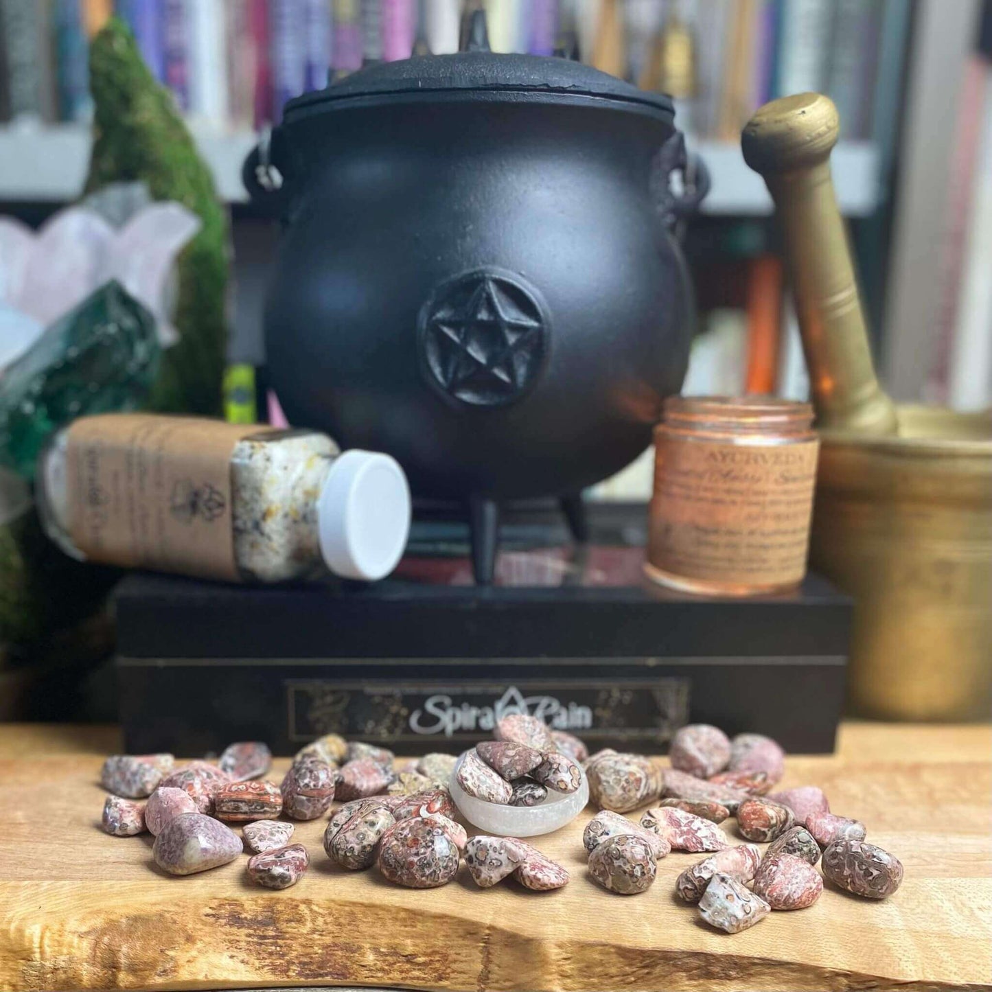 Jasper Leopardskin Tumbled Small at $3 only from Spiral Rain