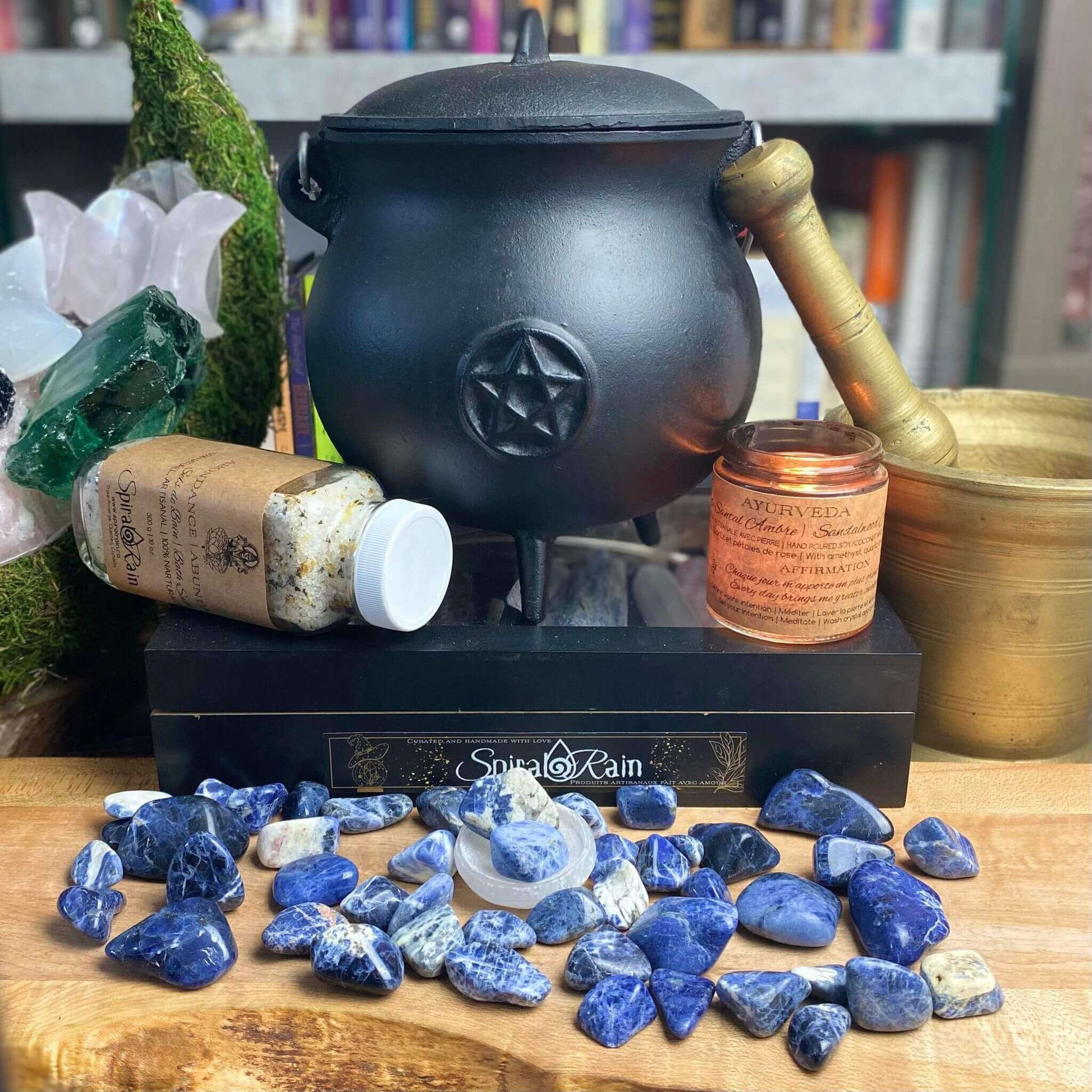 Sodalite Tumbled at $3 only from Spiral Rain