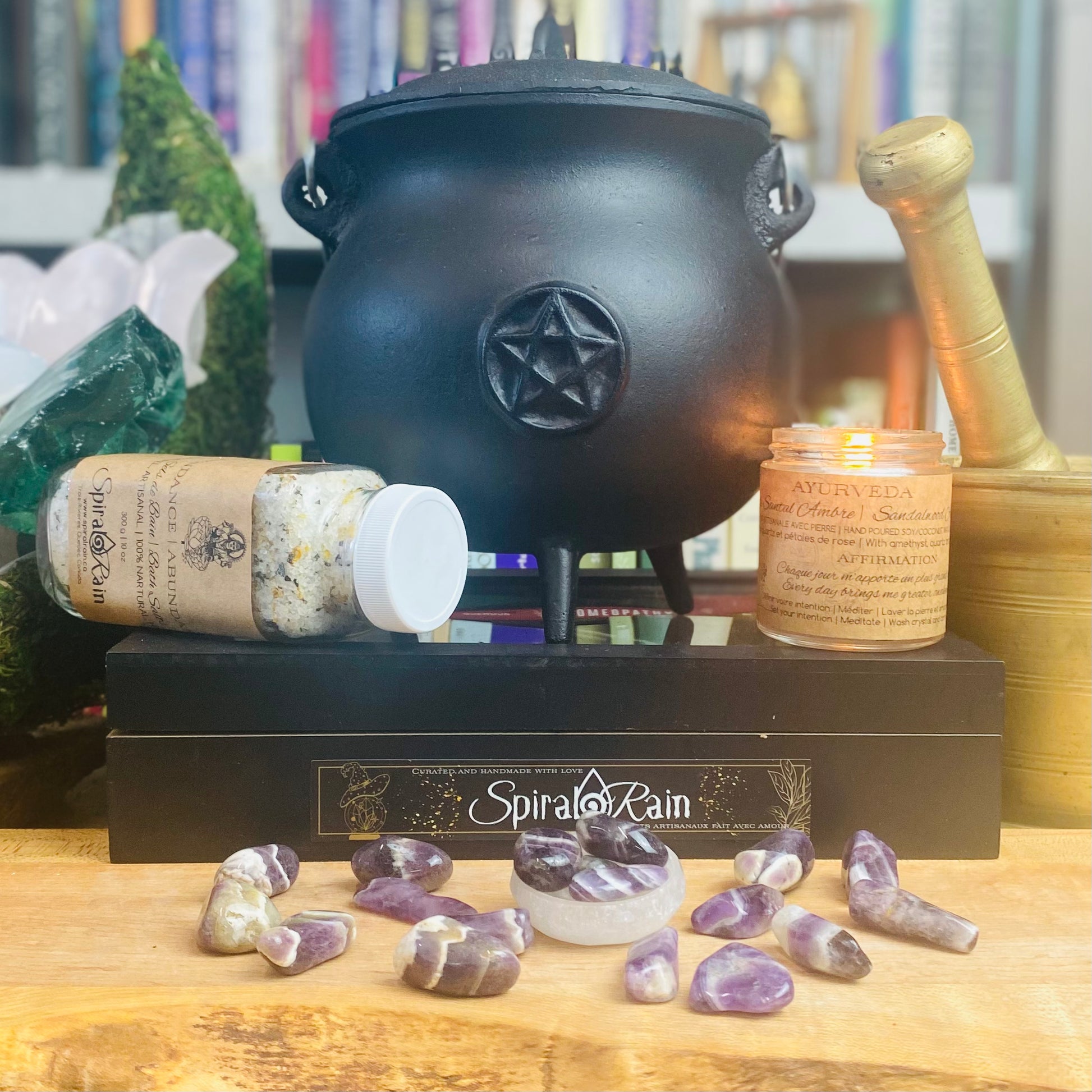 Amethyst Chevron Tumbled at $3 only from Spiral Rain