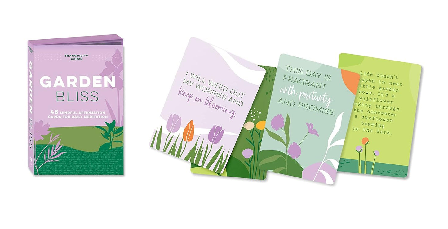 Cartes de tranquillité : Le bonheur du jardin : 48 cartes d'affirmation conscientes pour la méditation quotidienne