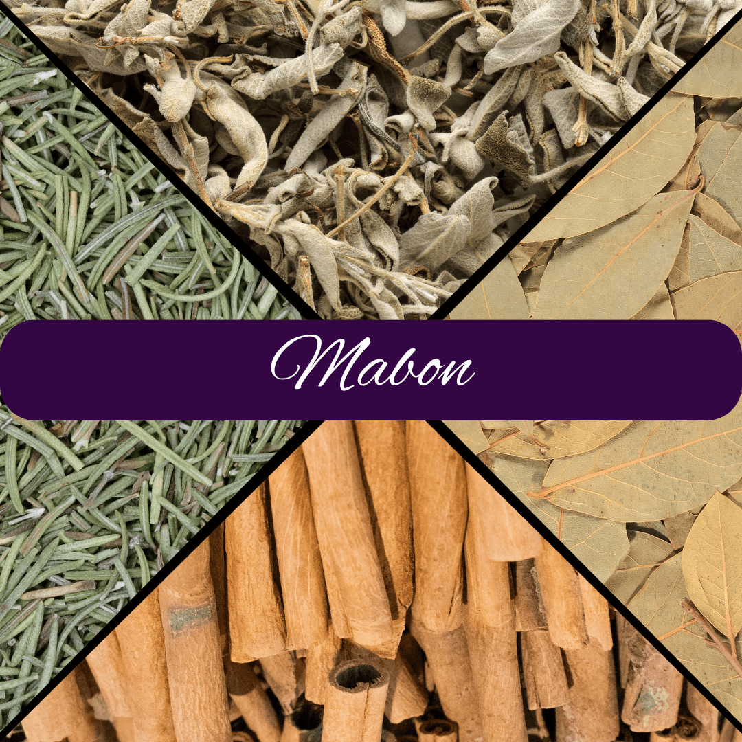 Mabon Autumn Equinox Loose Incense Blend with Garnet