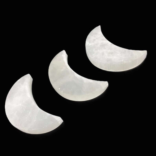 Selenite Crescent Moon