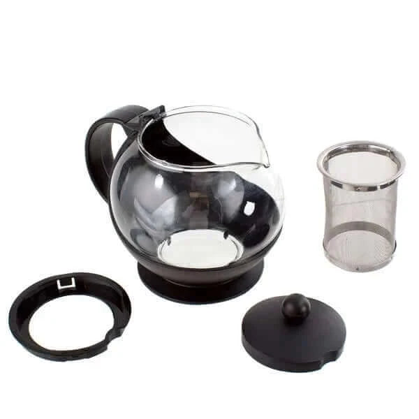 Tempered Glass Tea Pot Infuser with Stainless Steel Basket 25 oz. at $25 only from Spiral Rain