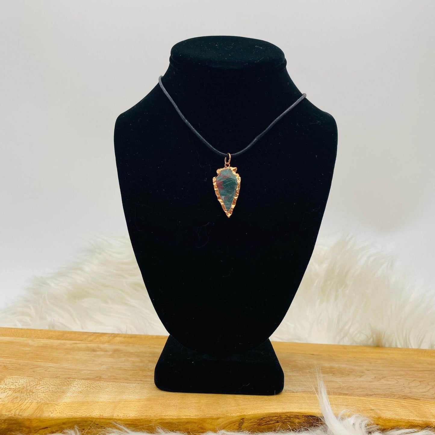 Bloodstone Arrowhead Necklace at $25 only from Spiral Rain