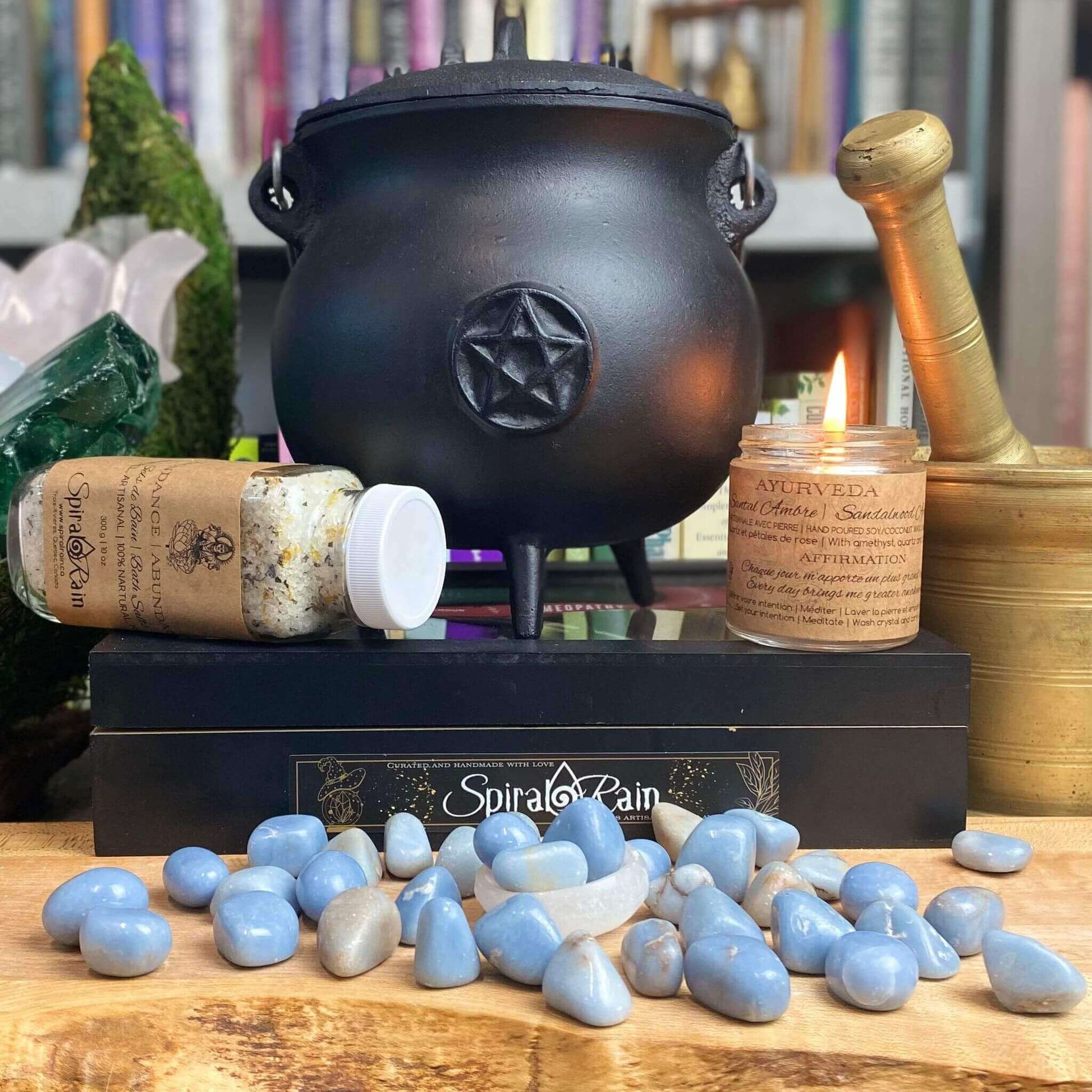 Angelite Tumbled at $6 only from Spiral Rain