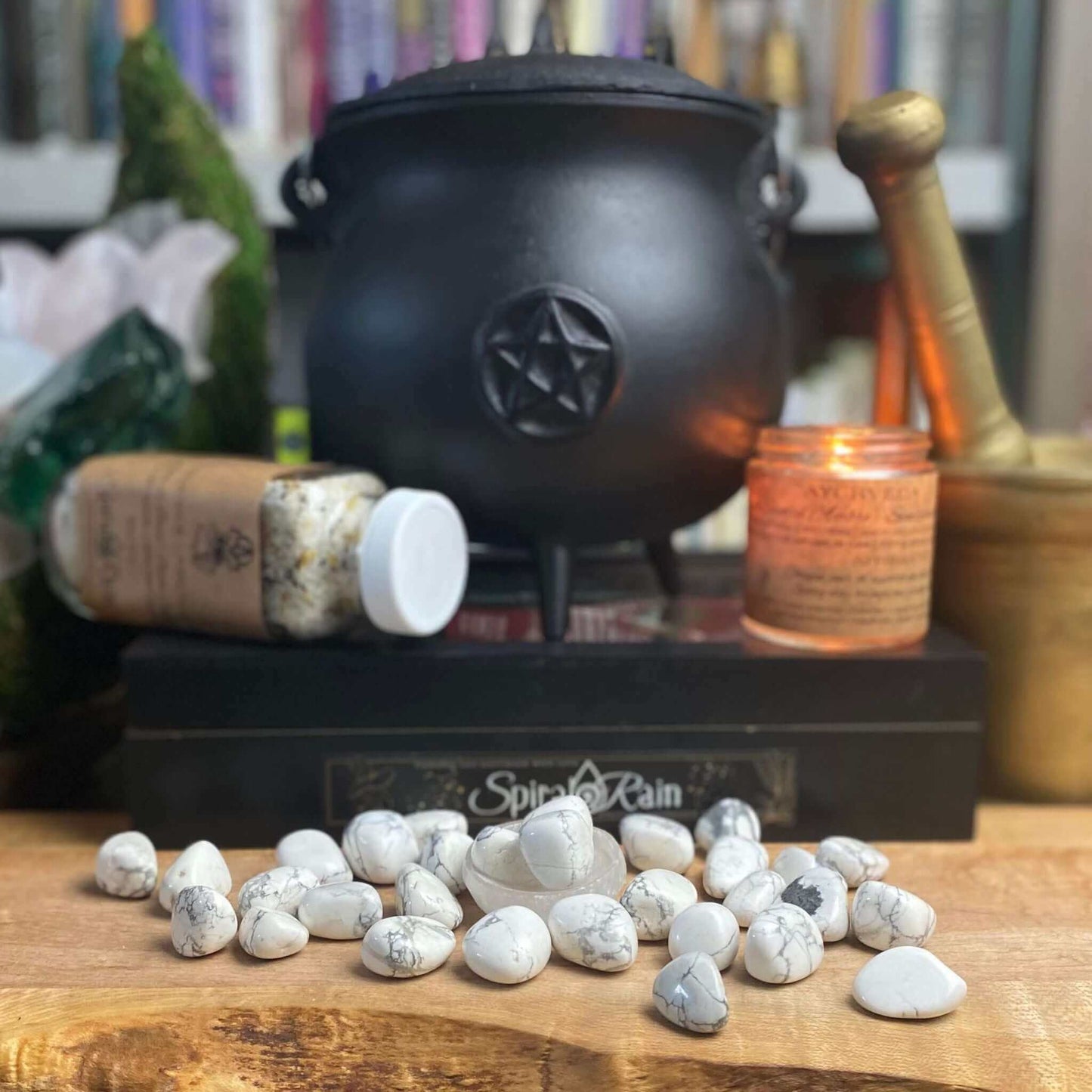 Howlite Tumbled at $3 only from Spiral Rain