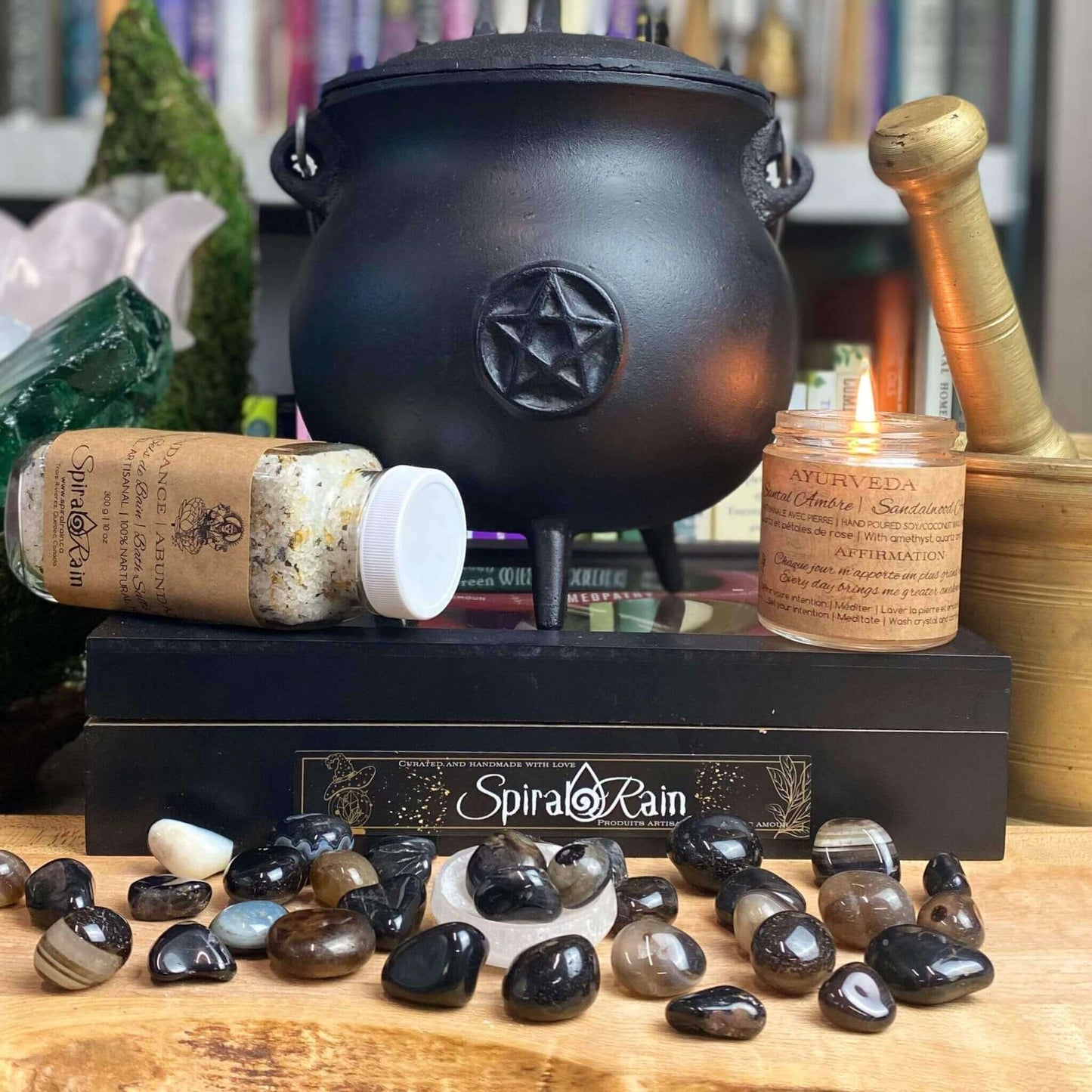 Onyx Black Tumbled small at $3 only from Spiral Rain