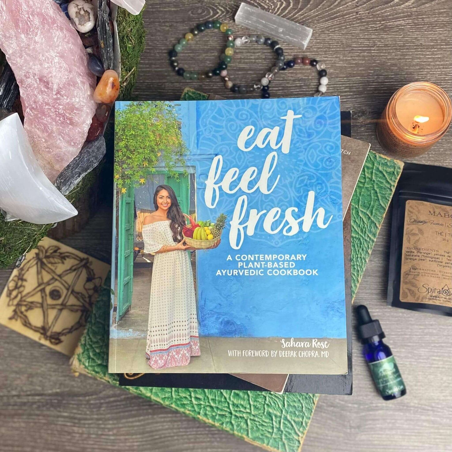 EAT FEEL FRESH: A CONTEMPORARY, PLANT-BASED AYURVEDIC COOKBOOK at $25.99 only from Spiral Rain
