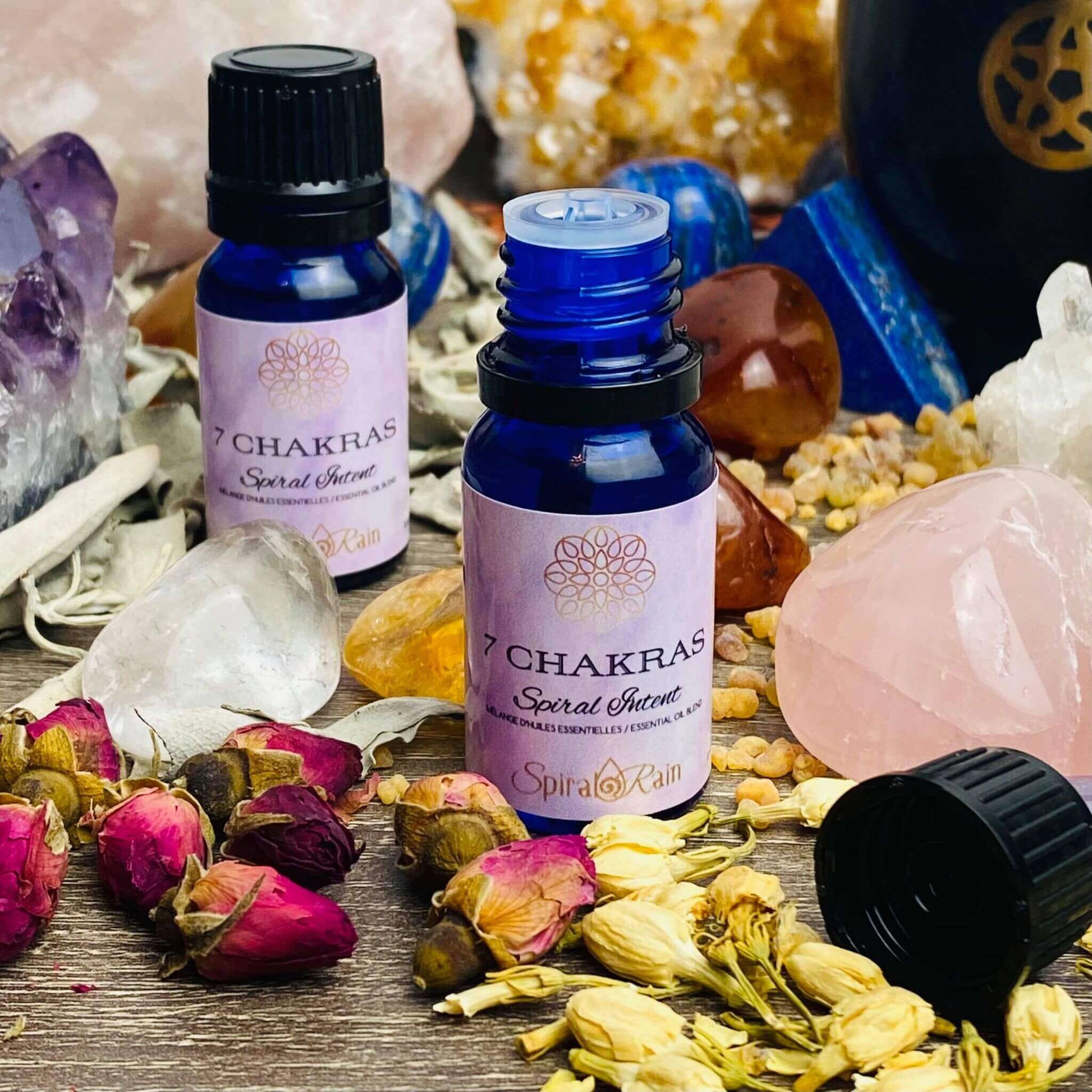7 Chakras oil and Perfume 10 ml at $15 only from Spiral Rain