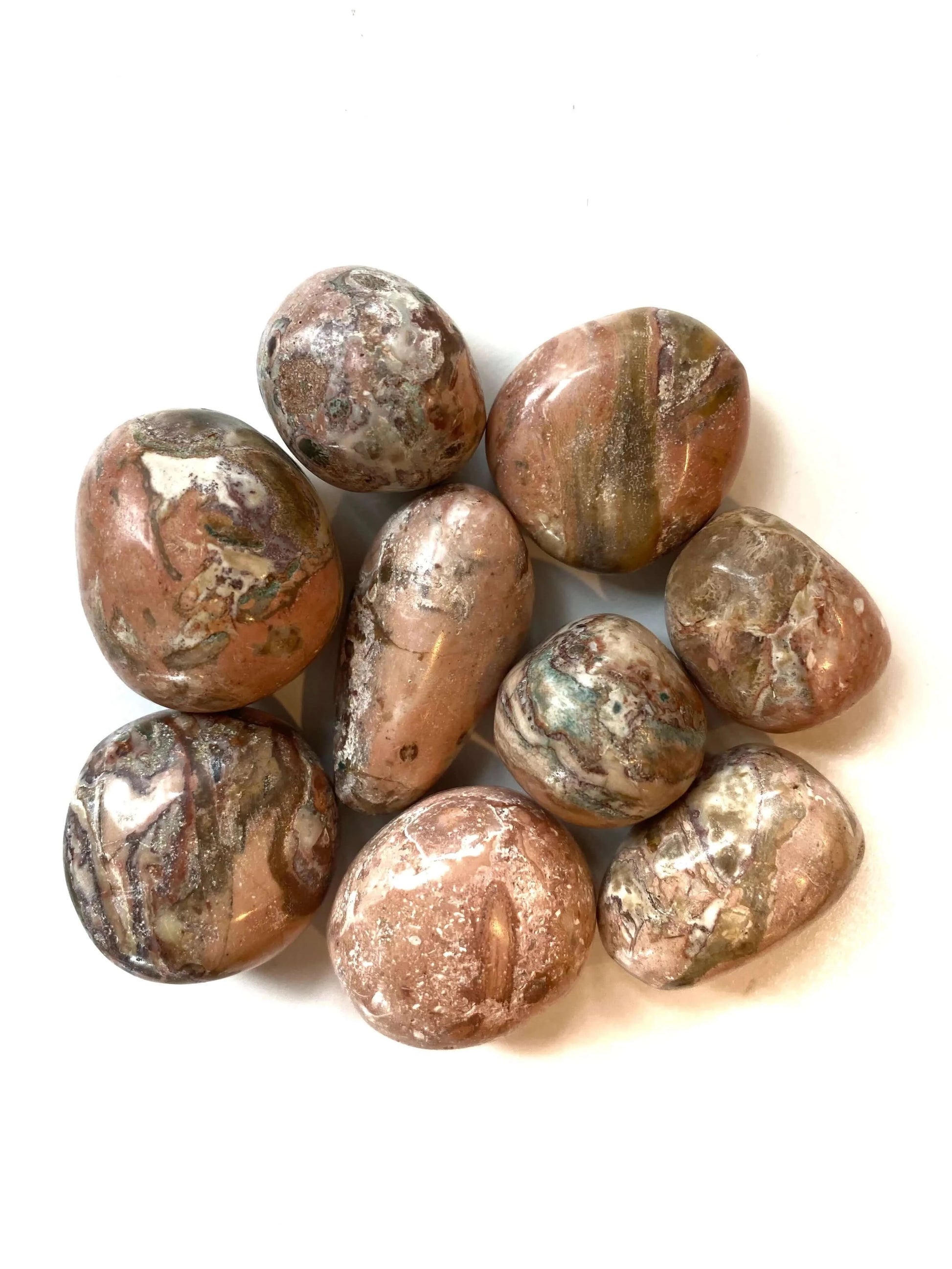 Jasper Pink Porcelain Tumbled at $8 only from Spiral Rain