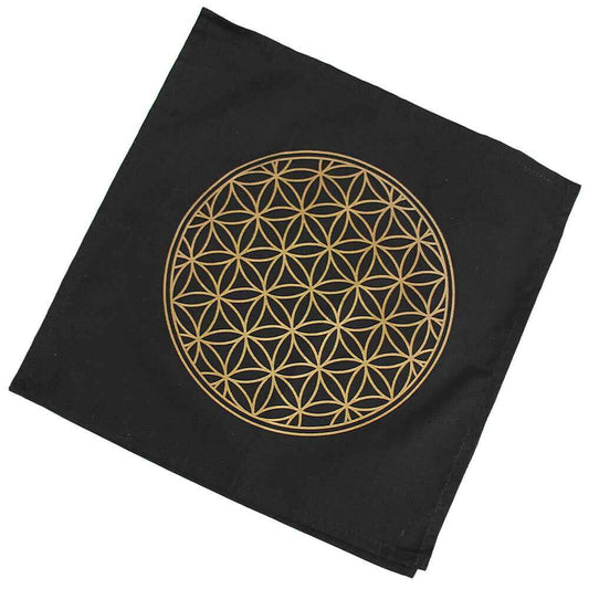 Flower of Life Crystal Grid Mat at $20 only from Spiral Rain